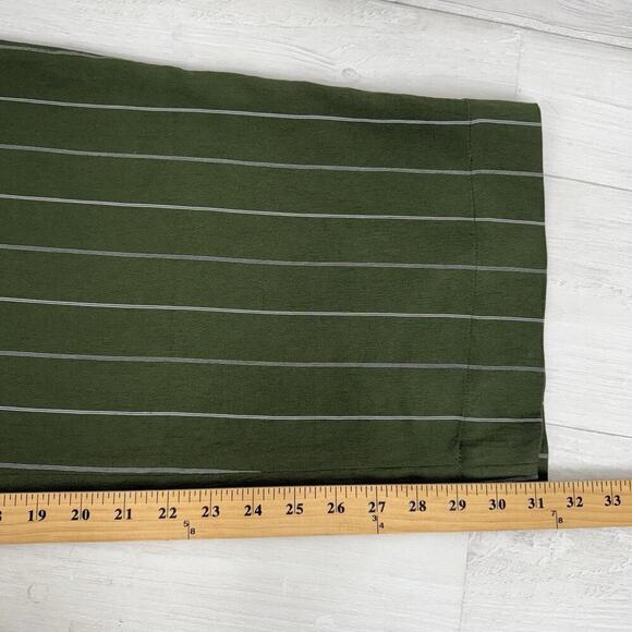 NWT Vince Belted Stripe Wide Leg Pants Trousers Plus Size 1X Green Pull On $345 - Picture 14 of 16